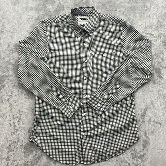 Mountain Khakis Shirt Men's Medium Black White Check Button Down Classic Fit - Picture 1 of 8